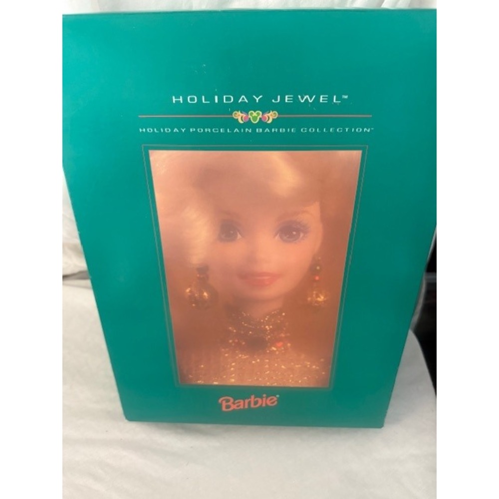 1995 Holiday Jewel Barbie Porcelain Doll Holiday Porcelain‎ Collection